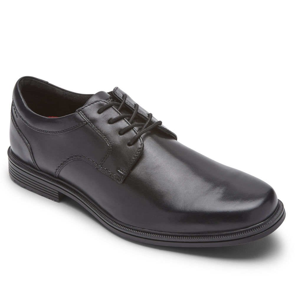 Rockport Oxfords For Mens Black - Robinsyn Waterproof Plain Toe - EF3019745